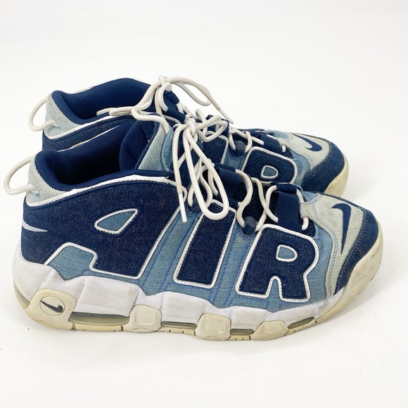 Nike Air More Uptempo 96 Denim Shoes Sz 11 - Picture 4 of 5